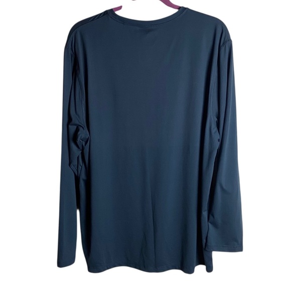 Hang Ten Men’s Size Large Sun Shirt Long Sleeve Tee Navy Blue 50 UPF Lightweight - Picture 4 of 8